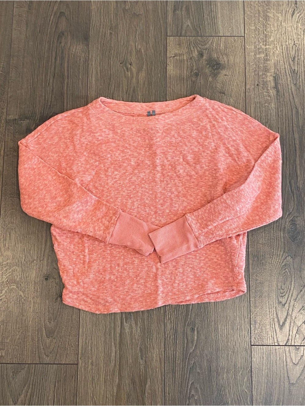 Anthropologie Coral Long-Sleeve Lightweight Pullover